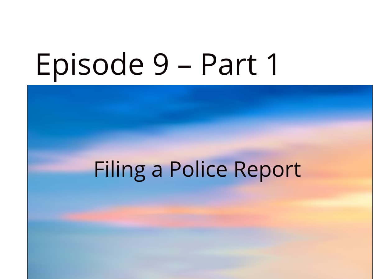 filing a police report after a scam